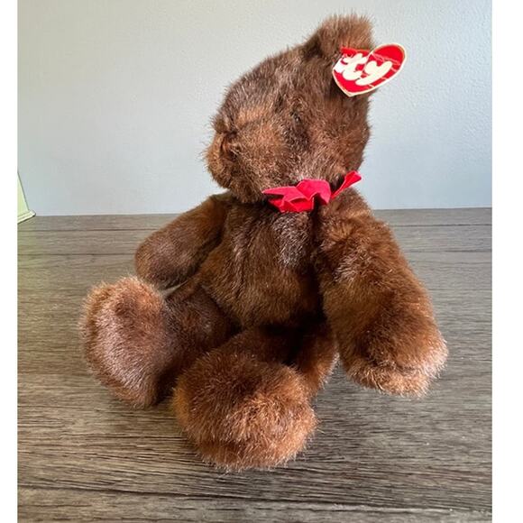 Vintage 1995 Ty Classics Collection‎ PJ the Teddy Bear Plush w/ Swing Tag - Picture 2 of 6